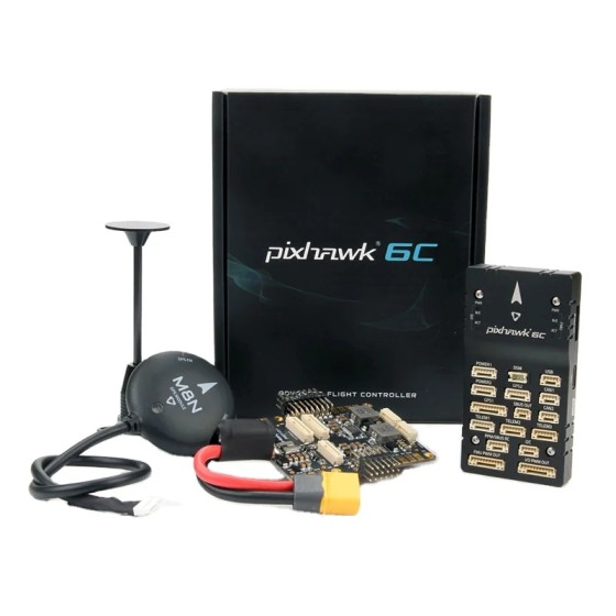 Hot Sales Holybro Pixhawk 6C Autopilot H743 Flight Controller (Aluminum Case) PM02 / PM07 Power Module M8N GPS for  Drone